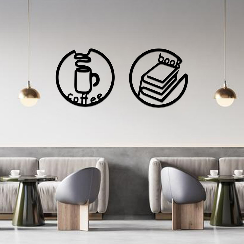 استیکر مدل کافی شاپ بسته 2 عددی