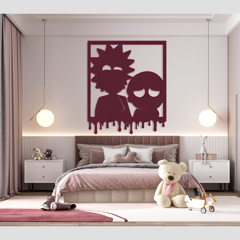 دیوارکوب آرتافرین مدل ریک و مورتی Rick and Morty