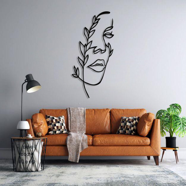 دیوارکوب ماهوت طرح صورت مینیمال 