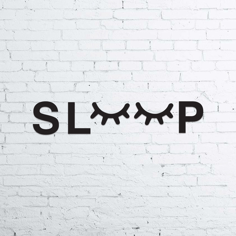 استیکر چوبی طرح sleep