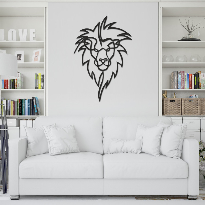 استیکر چوبی طرح شیر