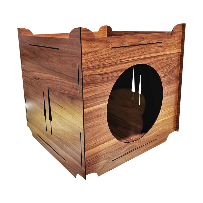 جای خواب سگ و گربه مدل لانه چوبی کد B97