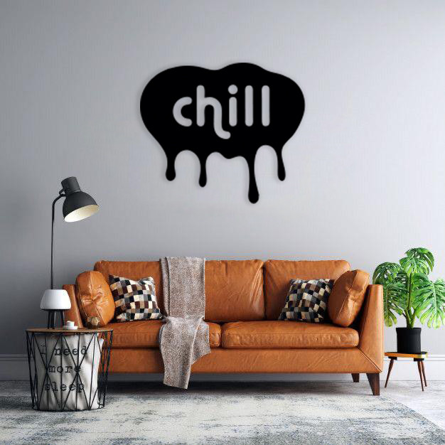 استیکر دیواری طرح chill کد 002