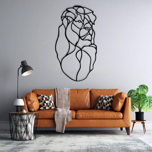 دیوارکوب ماهوت طرح شیر 