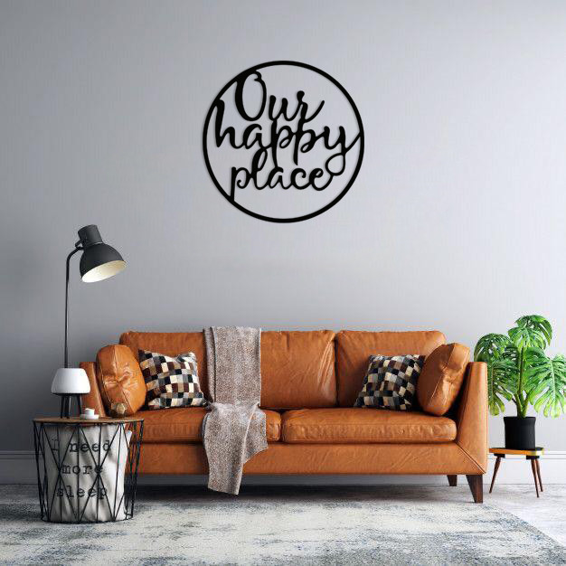 دیوارکوب ماهوت طرح our happy place