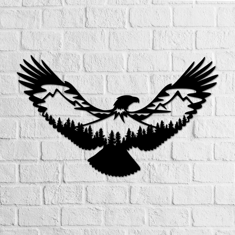 استیکر ناویا طرح عقاب مدل چوبی
