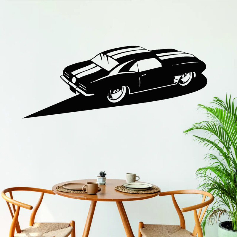 استیکر مدل چوبی ماشین کد T611