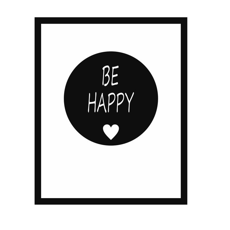 استیکر چوبی طرح Be Happy کد 108