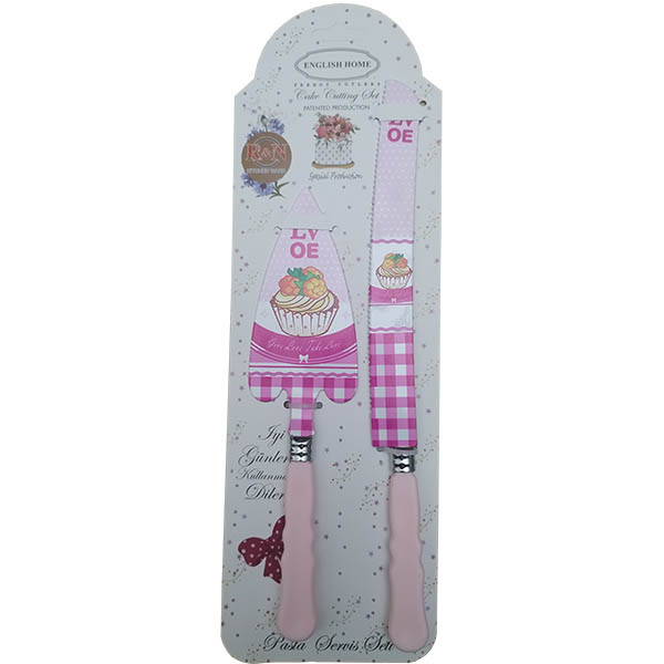 ست کارد و کفگیر سرو کیک انگلیش هوم مدل R&N طرح Love