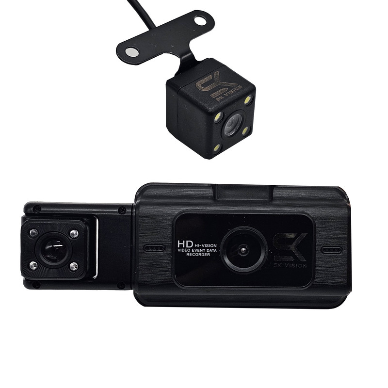 دوربین ثبت وقایع اسکای ویژن مدل S15-3LENS WIFI به همراه دوربین دنده عقب