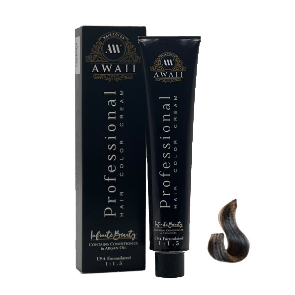 رنگ مو آوایی شماره 8.1 حجم 120 میلی لیتر رنگ بلوند دودی روشن