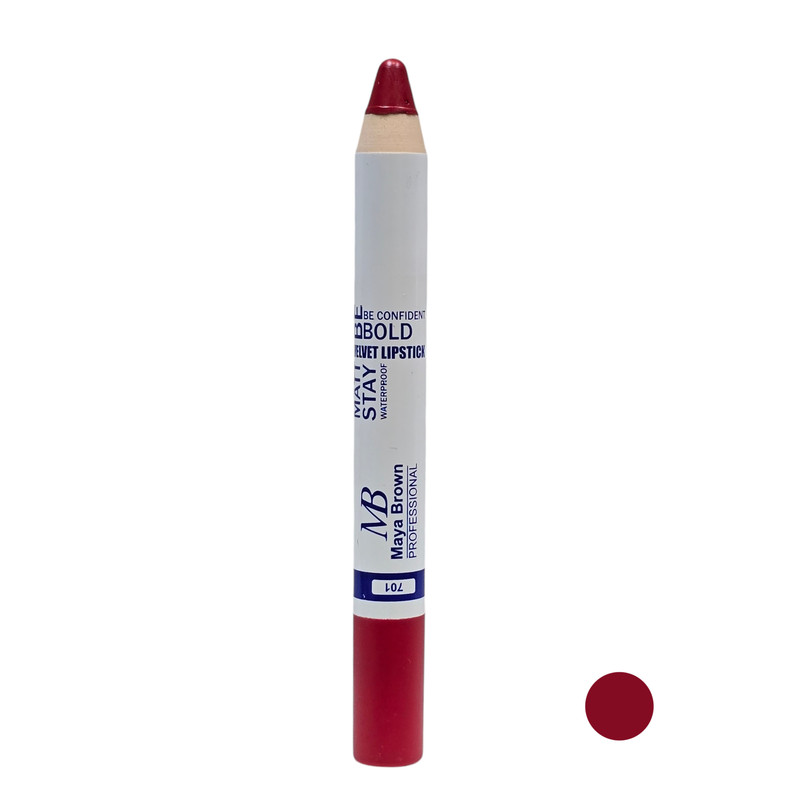 رژ لب مدادی مایا براون مدل 701