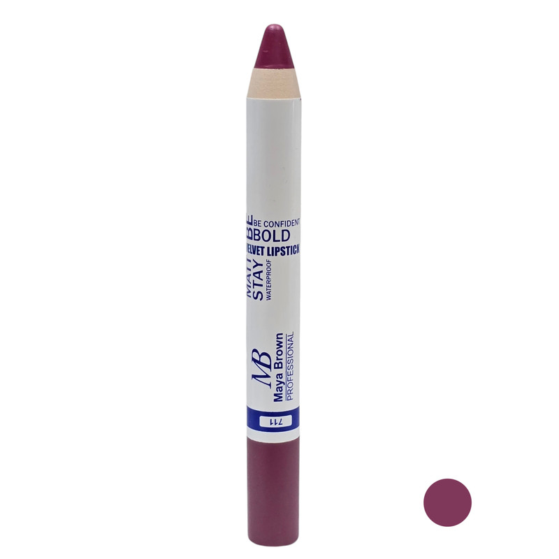 رژ لب مدادی مایا براون مدل 711