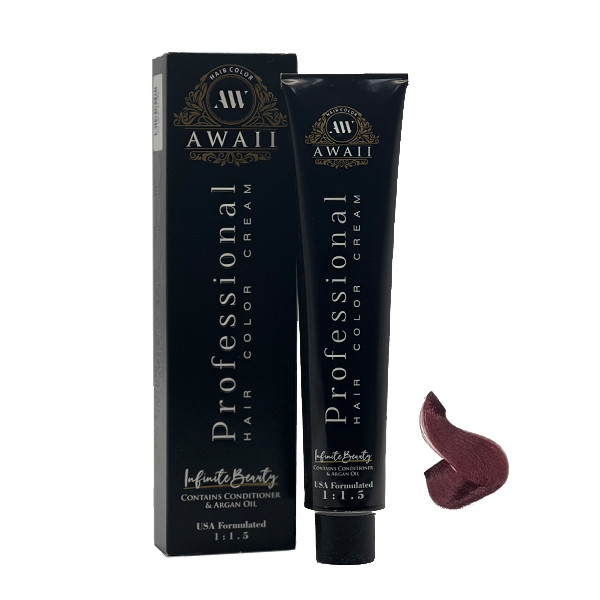 رنگ مو آوایی شماره 6.66 حجم 120 میلی لیتر رنگ آلبالویی متوسط