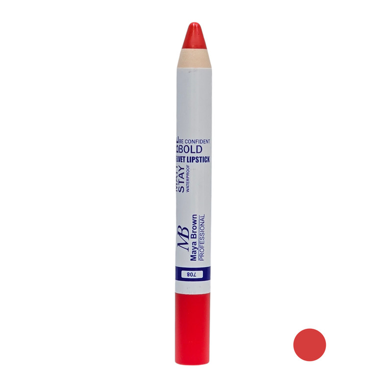رژ لب مدادی مایا براون مدل 708