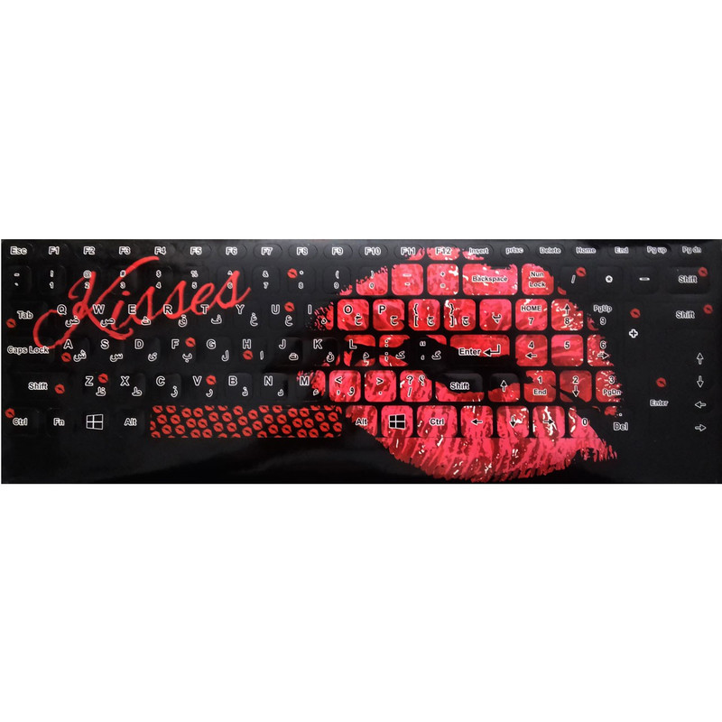 برچسب حروف فارسی کیبورد طرح KISS