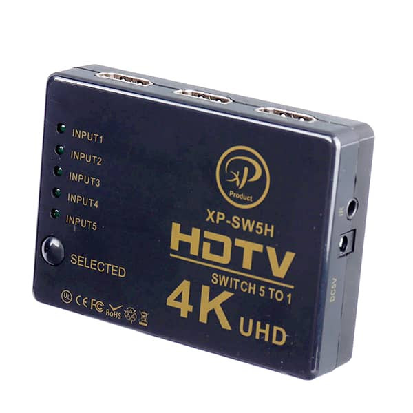 سوئیچ 5 پورت HDMI ایکس پی مدل XP-SW5H
