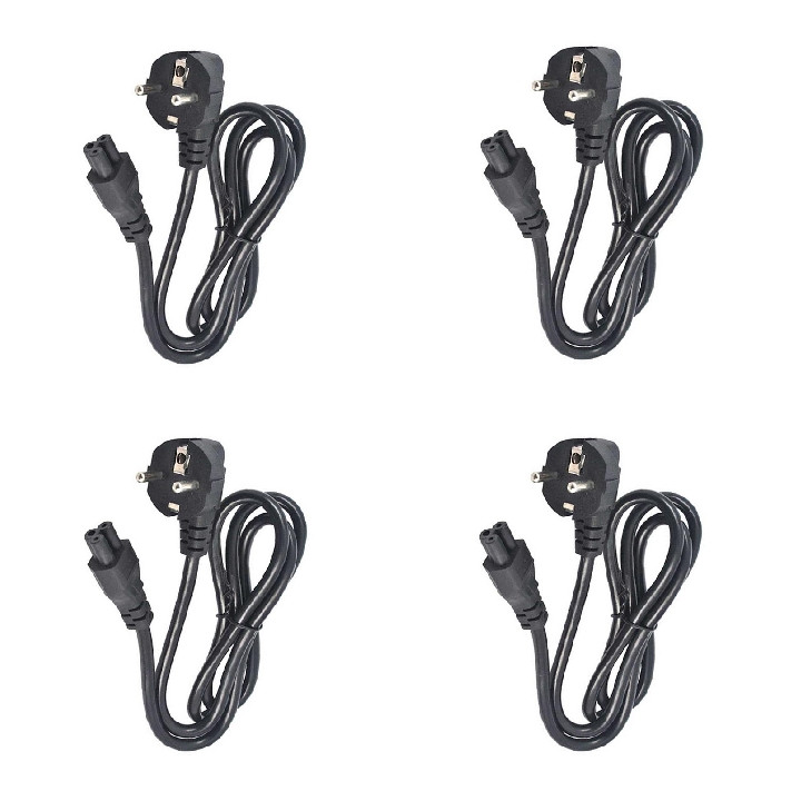 کابل برق سه پین منبع تغذیه کامپیوتر ایکس پی پروداکت مدل CCTV طول 1.5 متر بسته چهار عددی