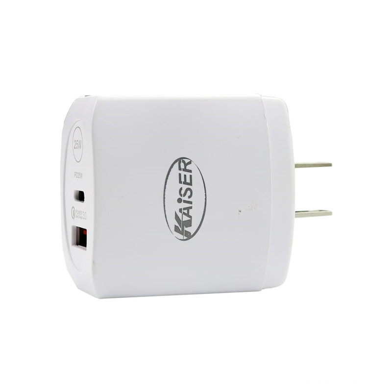شارژر دیواری 25 وات 2 پورت کایزر مدل K-1000