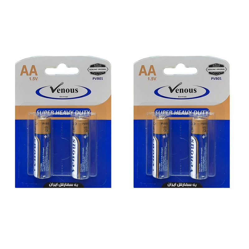 باتری قلمی ونوس مدل PVB01 بسته چهار عددی