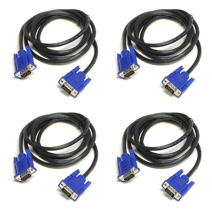 کابل VGA ایکس پی پروداکت مدل CCTV طول 1.5 متر بسته چهار عددی 