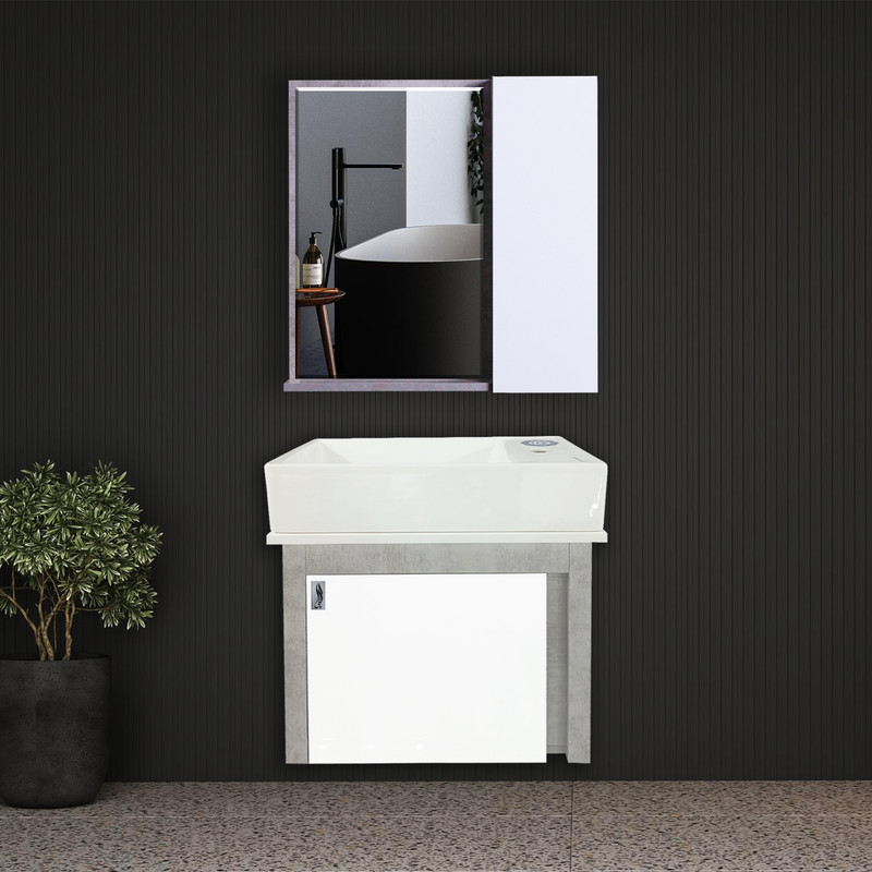 ست کابینت و روشویی مانلی مدل S10 به همراه آینه و باکس