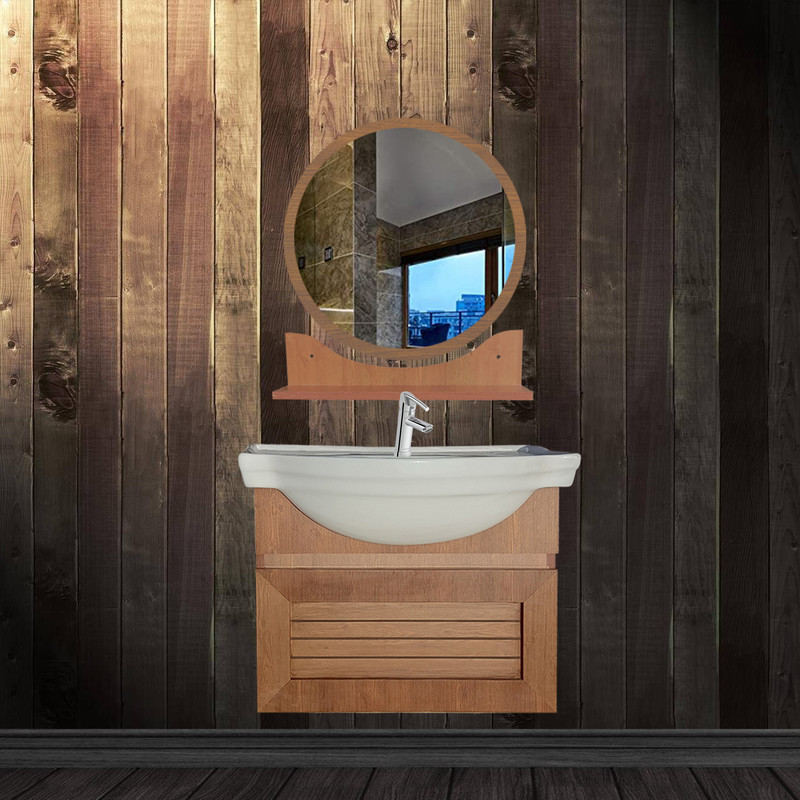 ست کابینت و روشویی مدل rw60 به همراه آینه و شلف