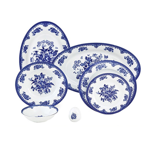 سرویس غذاخوری 28 پارچه چینی زرین ایران مدل ایتالیا اف فلورانس درجه عالی