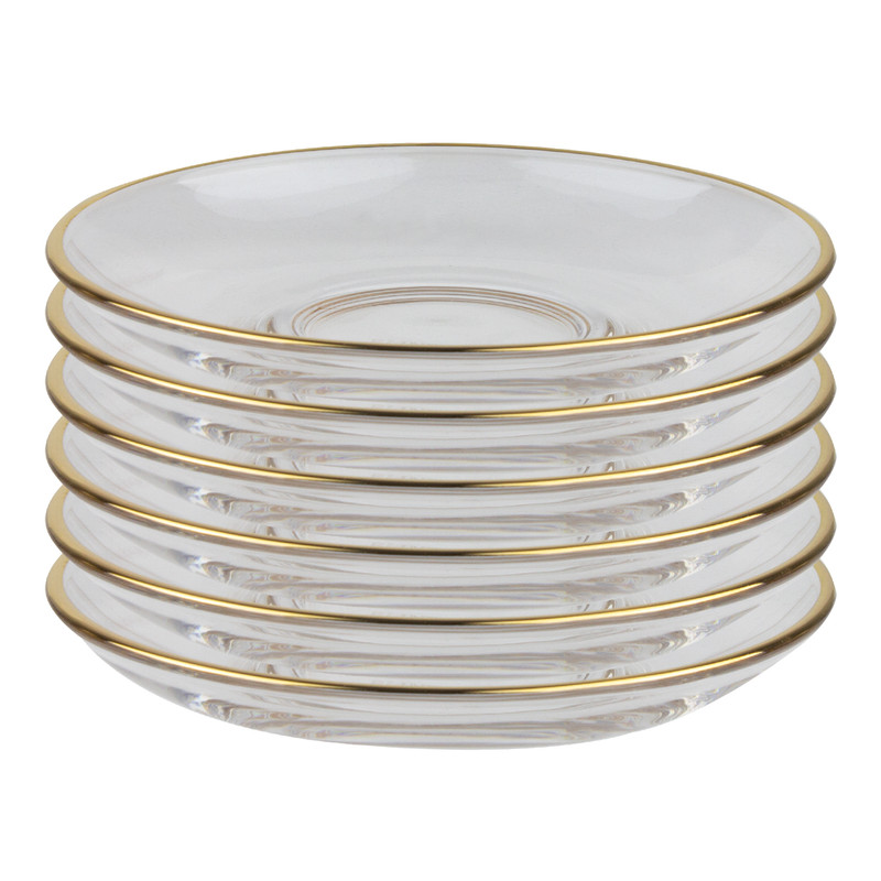 نعلبکی بلینک مکس مدل 258 لب طلا بسته 6 عددی