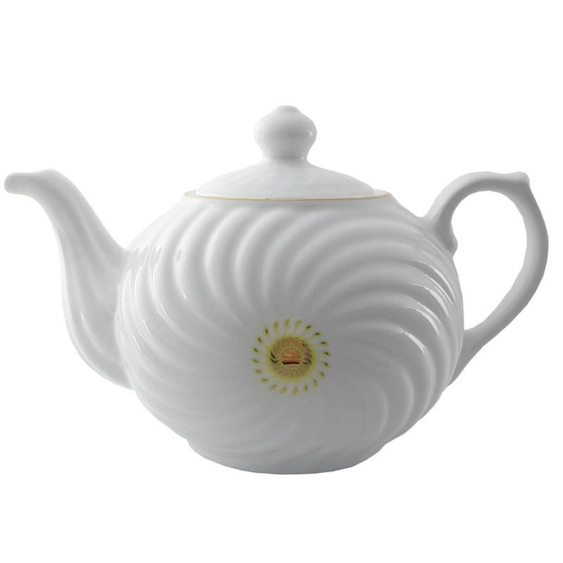 قوری چینی زرین ایران مدل خورشیدی 5 درجه عالی