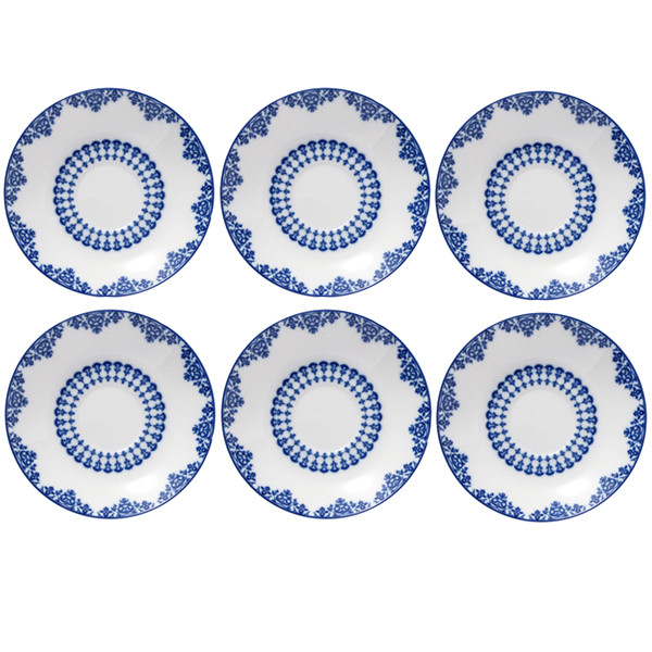 نعلبکی چینی زرین ایران مدل اوشن بسته 6 عددی