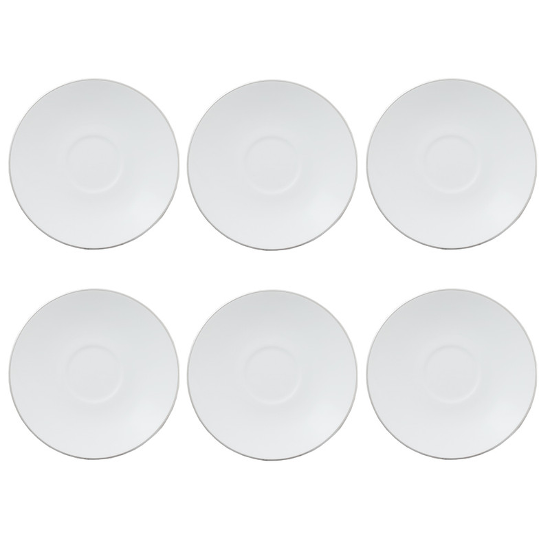 نعلبکی چینی زرین ایران مدل یاسمن بسته 6 عددی