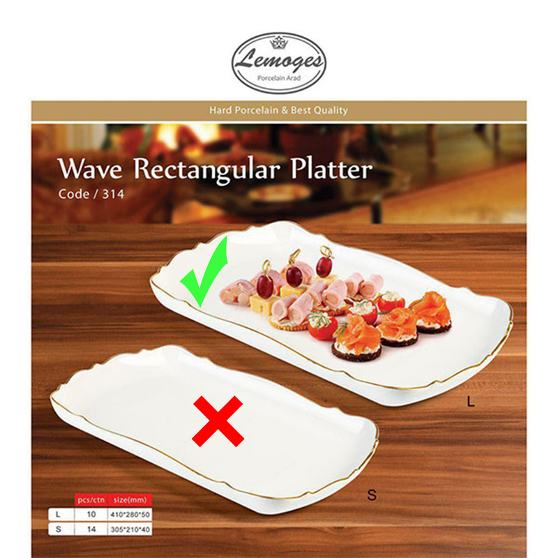 ظرف سرو لمونژ مدل L-314