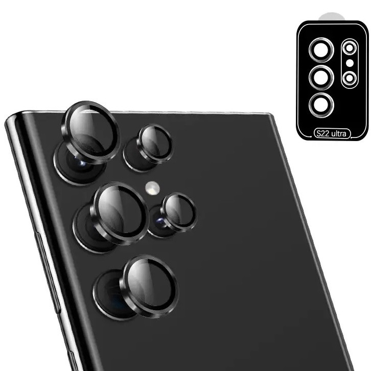 محافظ لنز دوربین مدل s22 مناسب برای گوشی موبایل سامسونگ Galaxy S22 Ultra