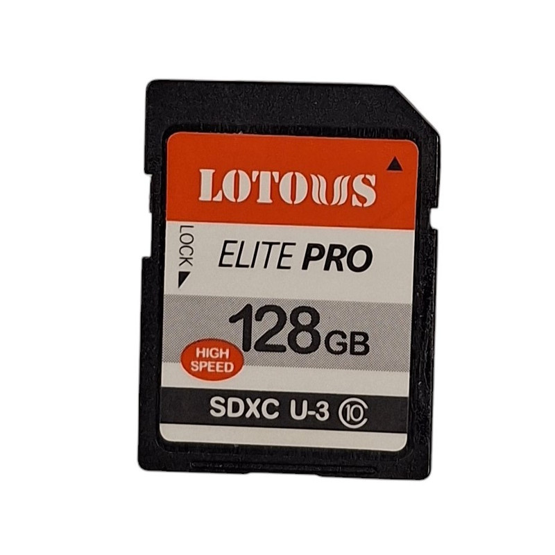 کارت حافظه SDXC لوتوس مدل Elite PRO کلاس 10 استاندارد UHS-I U3 سرعت 200MBs ظرفیت 128 گیگابایت