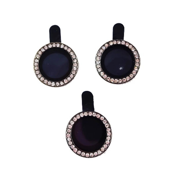 محافظ لنز دوربین مدل رینگی نگین دار کد M-80 مناسب برای گوشی موبایل اپل iPhone 14 Pro / 14 Pro Max