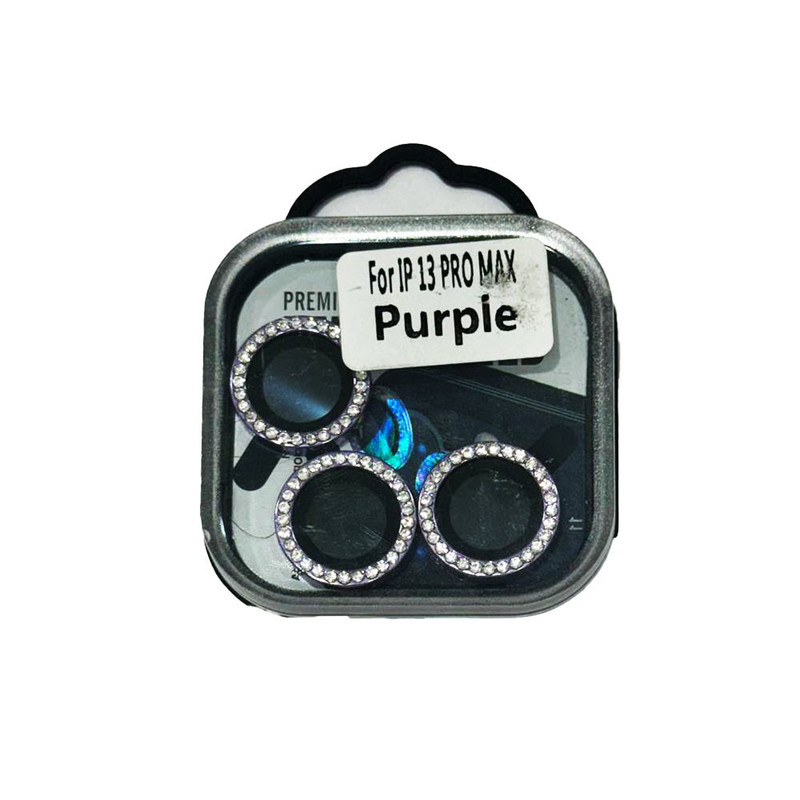 محافظ لنز دوربین مدل رینگی نگین دار مناسب برای گوشی موبایل اپل IPHONE 13 PRO MAX