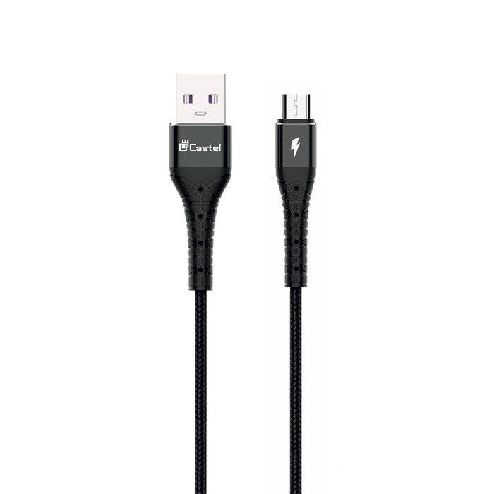 کابل تبدیل USB به MicroUSB کستل مدل 3A طول 1 متر