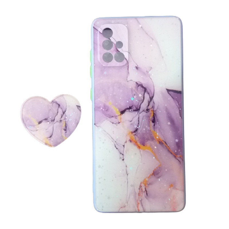 کاور مدل IP11Max کهکشانی ستاره ای مناسب برای گوشی موبایل اپل IPhone 11 Pro Max به همراه پایه نگهدارنده