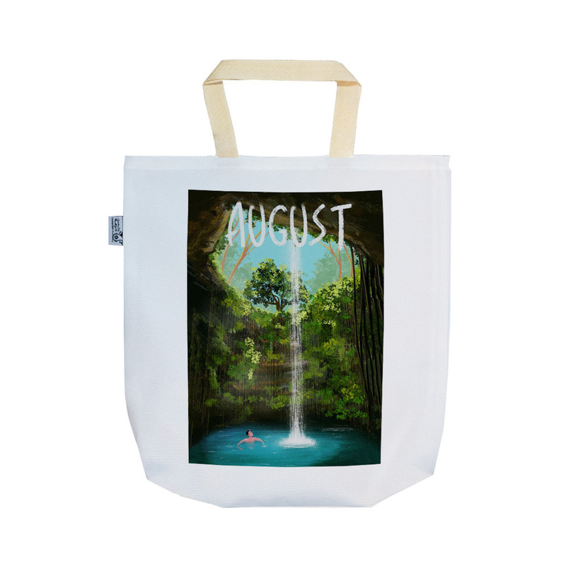 ساک خرید ترمه طراحان ایده مدل شنا در طبیعت کد strm0783 - SS