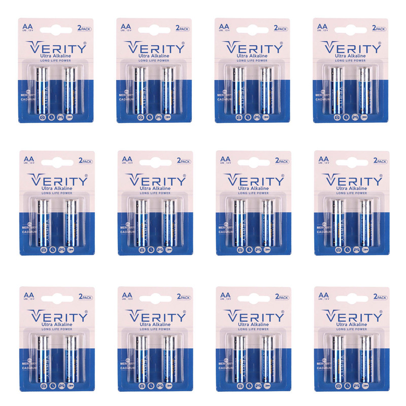 باتری قلمی وریتی مدل Ultra Alkaline بسته 24 عددی