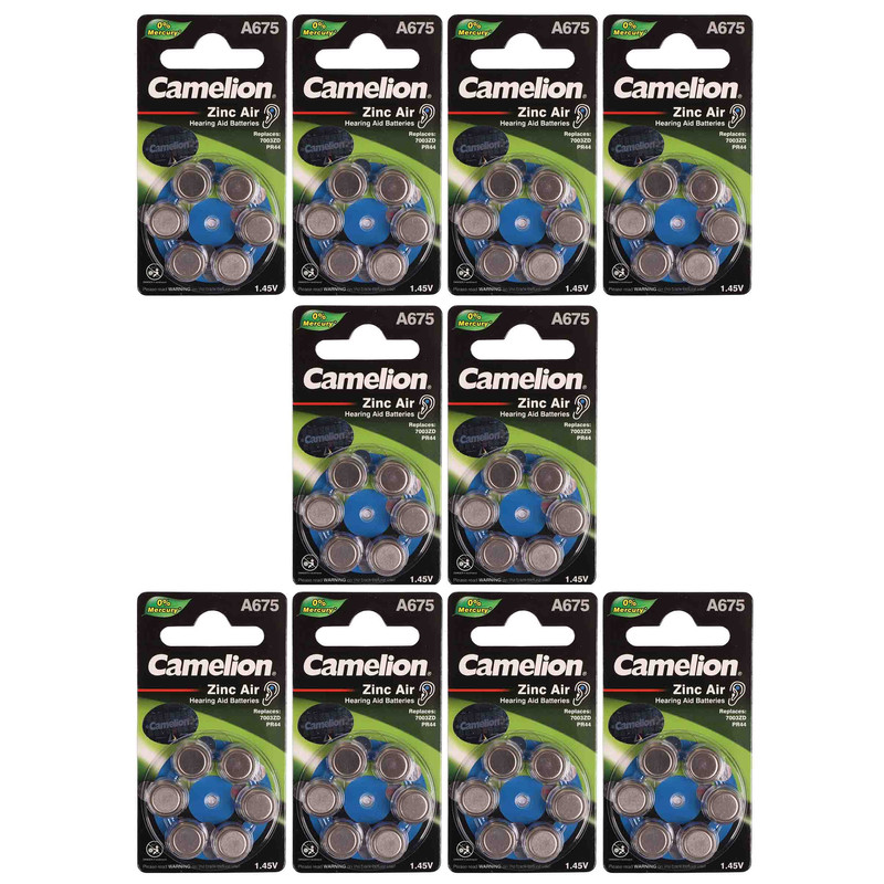 باتری سمعک کملیون مدل 675 بسته 60 عددی