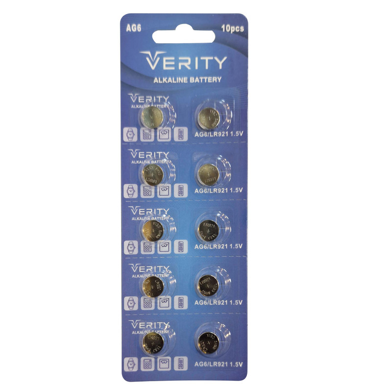 باتری ساعت وریتی مدل AG6-LR920-371-SR920-171 بسته 10 عددی