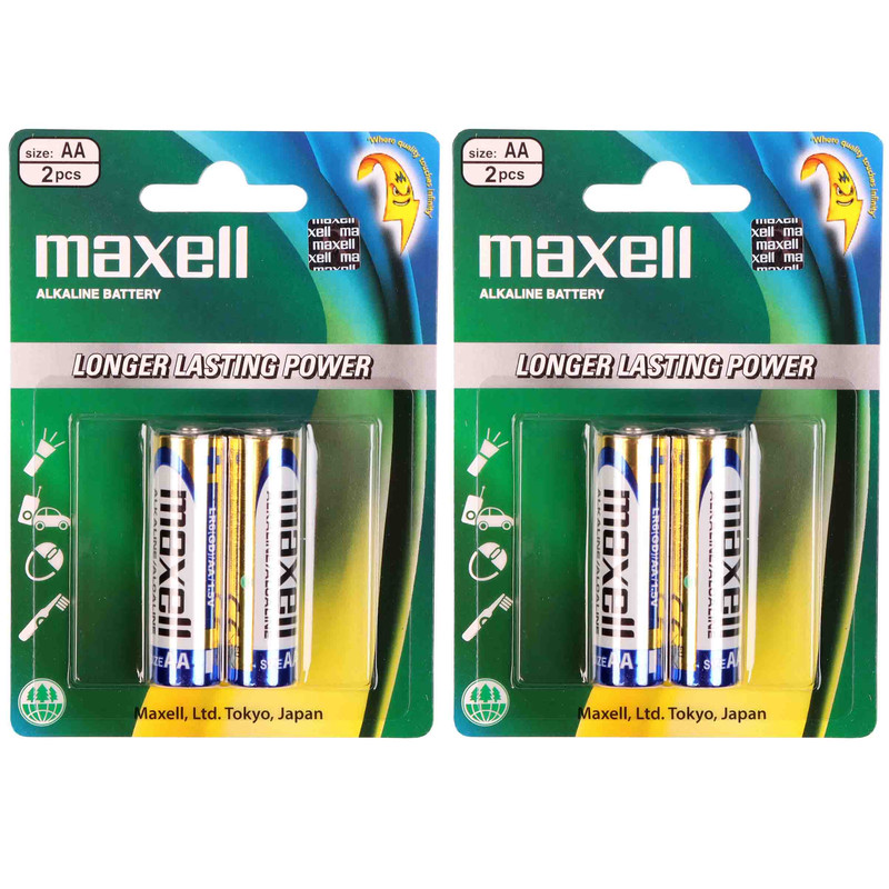 باتری قلمی مکسل مدل آلکالاین بسته 4 عددی