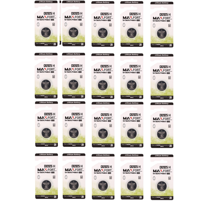 باتری سکه ای مکس فورت مدل CR 2025 H بسته 20 عددی