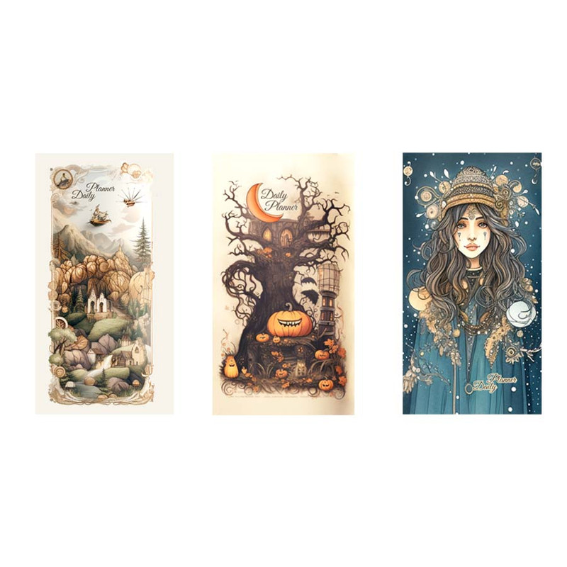 دفتر برنامه ریزی 30 برگ یاسکو مدل پاسپورتی طرح پاییز مجموعه 3 عددی