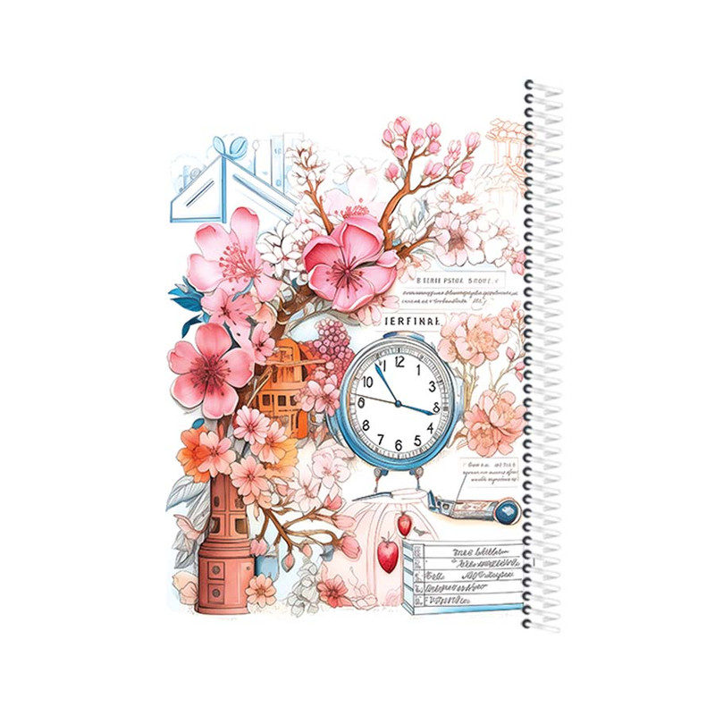 دفترچه خط دار 80 برگ یاسکو مدل B6 طرح بهار 