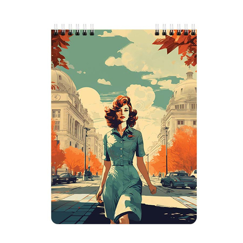 دفتر شطرنجی 70 برگ یاسکو مدل پاییز