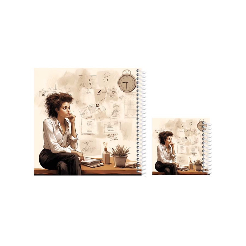 دفتر برنامه ریزی 80 برگ یاسکو مدل بولت ژورنال طرح میشل مجموعه 2 عددی