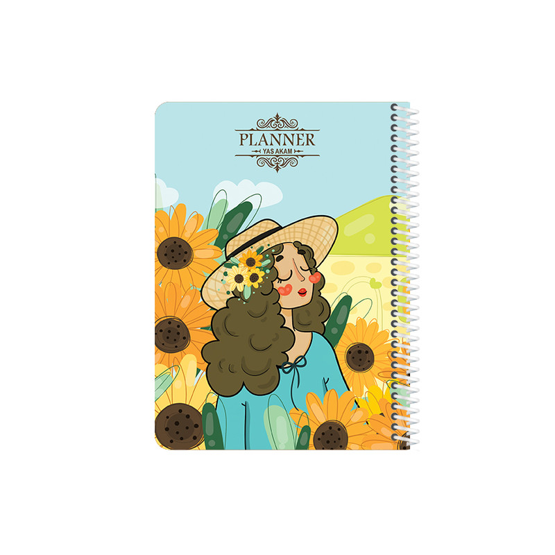 دفتر برنامه ریزی 100برگ یاسکو طرح آفتابگردان